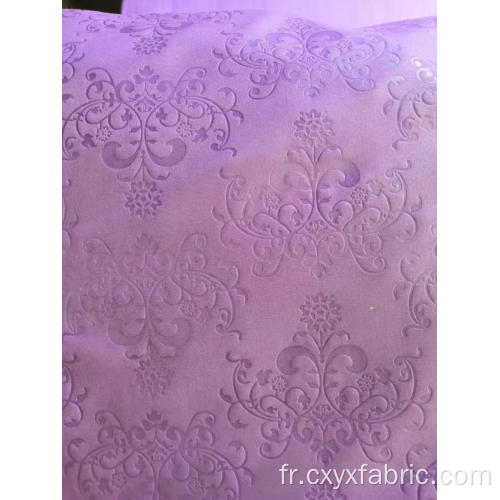 tissu polyester violet rose